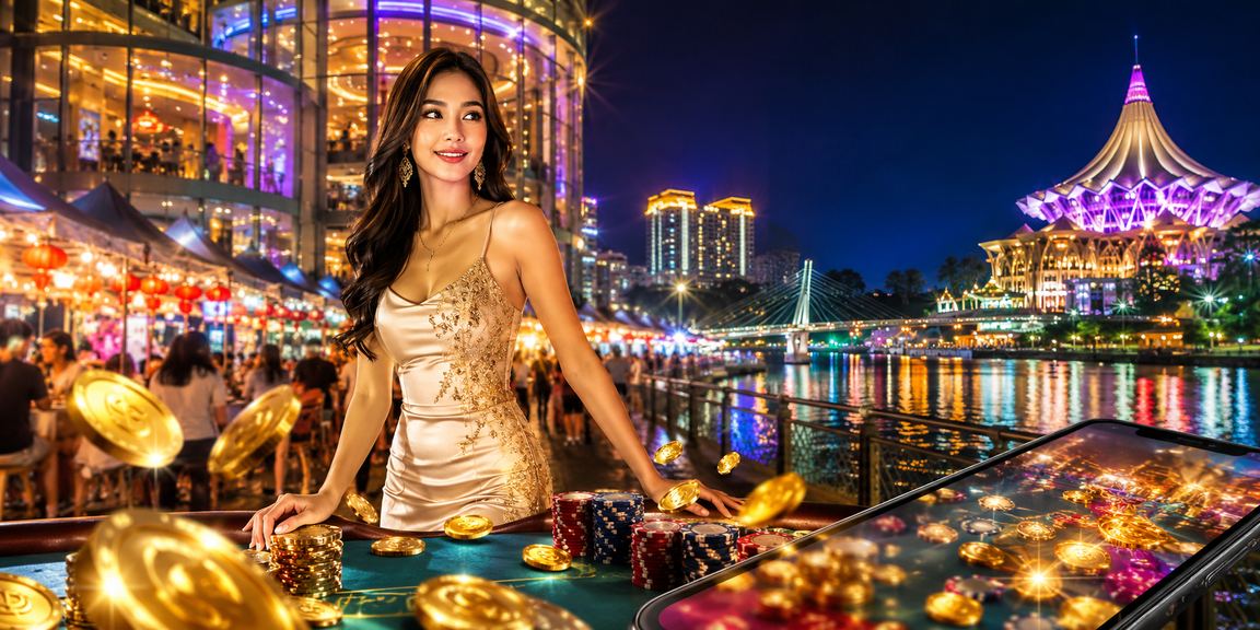 Paparan aplikasi mudah alih kasino wave100 di Kuching